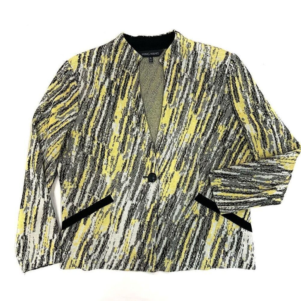 MING WANG Knit Cardigan Jacket (Sz Petite Large)
